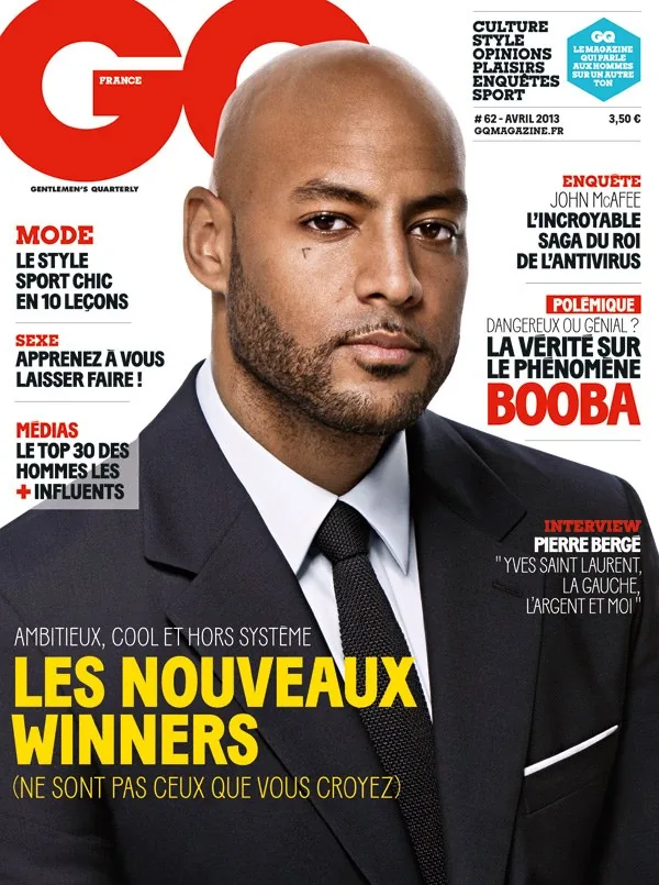 Booba en couverture de GQ, avril 2013