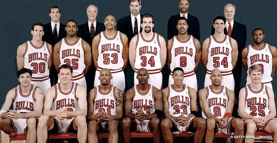 Photo d’équipe des Chicago Bulls de 1996