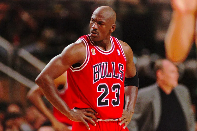 Michael Jordan sous le maillot des Chicago Bulls