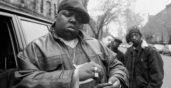 The Notorious B.I.G. en noir et blanc