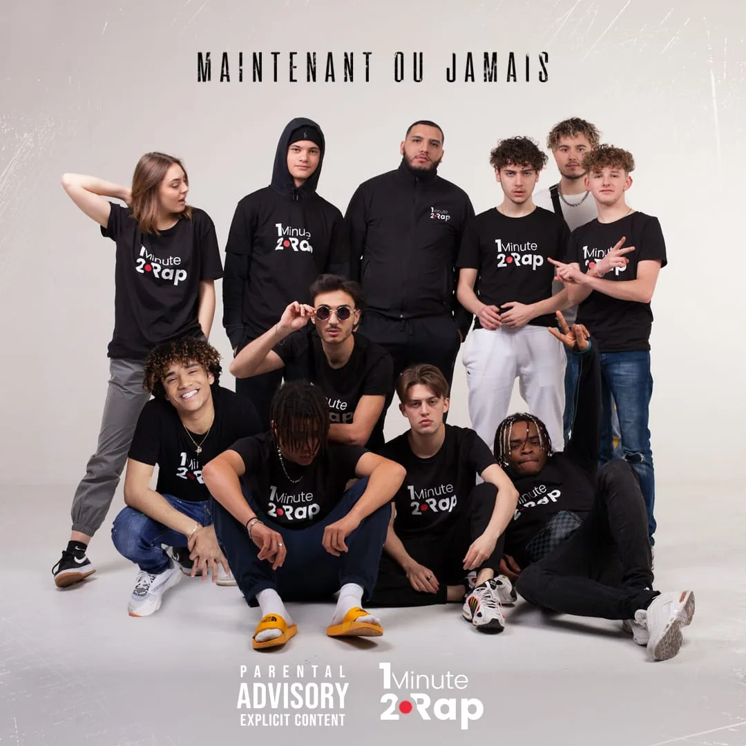 Pochette de l’album « Maintenant ou jamais » de 1Minute2Rap