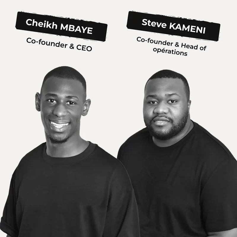 Cheikh Mbaye et Steve Kameni, fondateurs de HYRO Agency