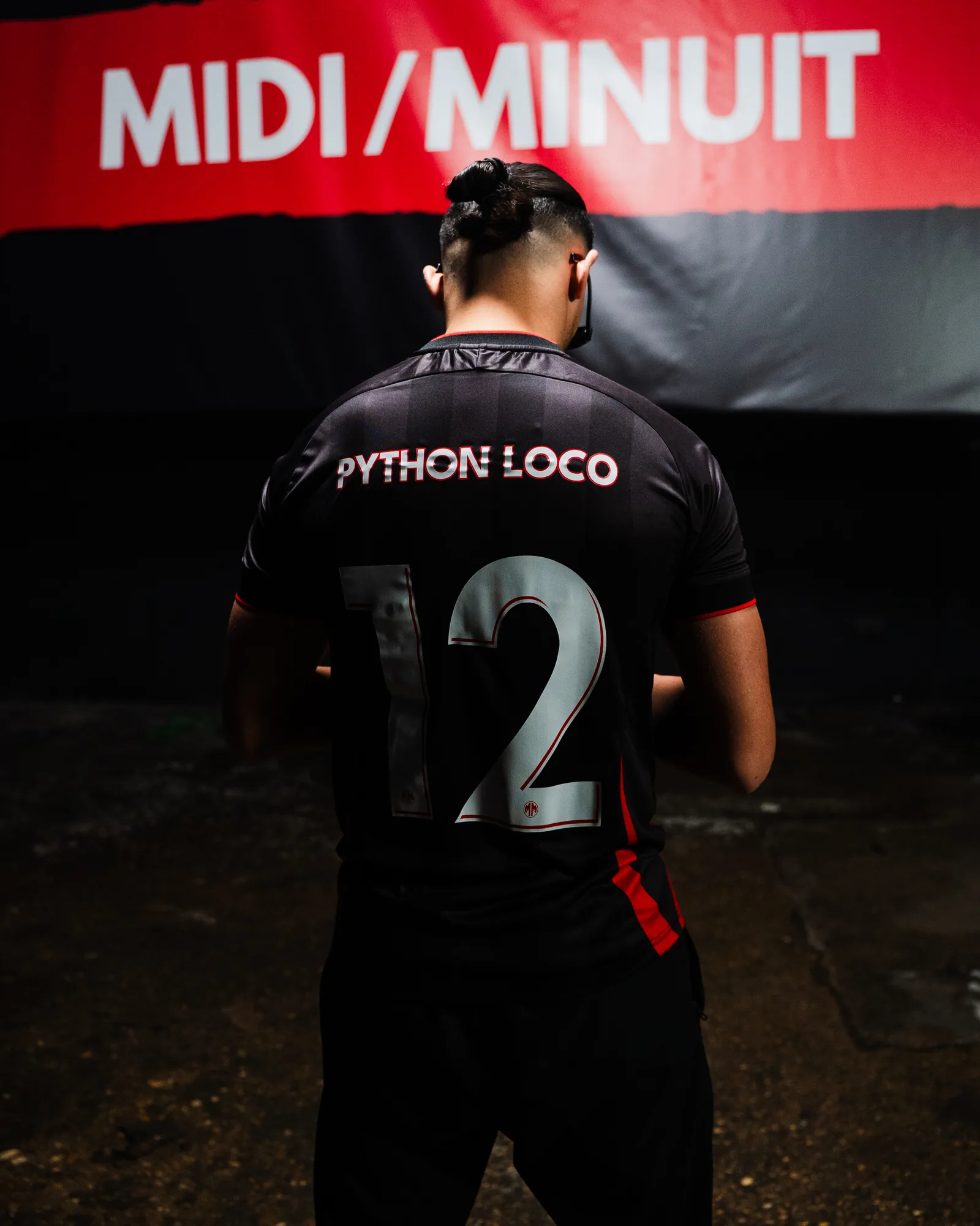 Python Loco de dos, maillot n°12 floqué à son nom