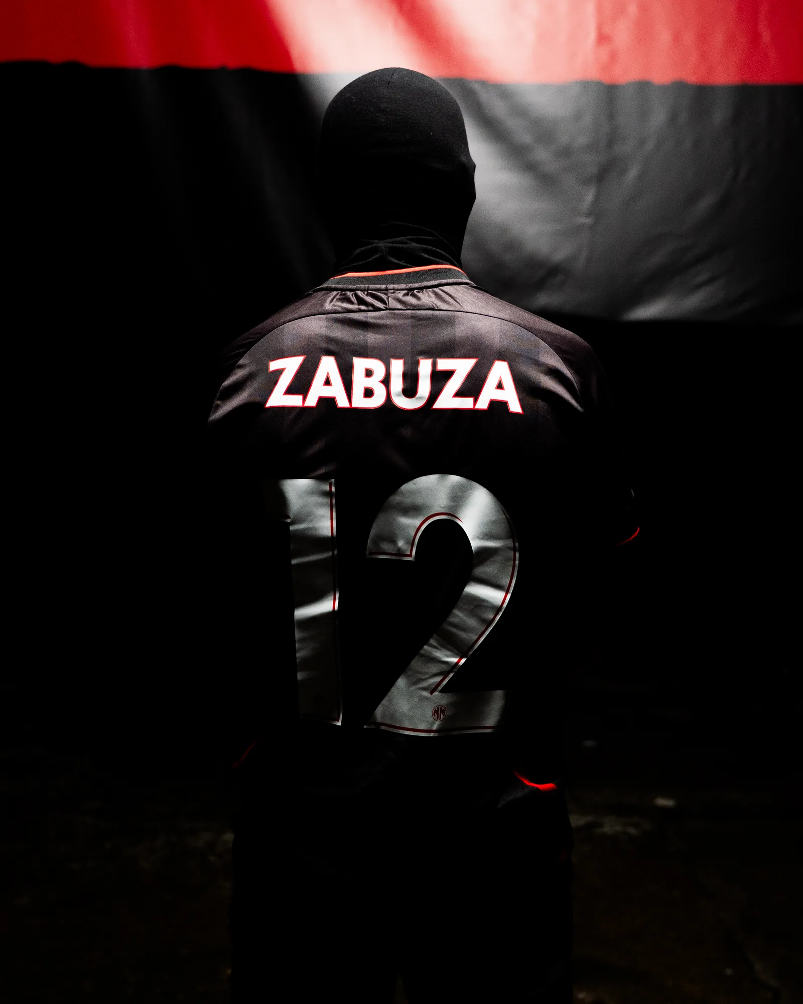 Zabuza de dos, maillot n°12 floqué à son nom